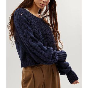 FREE PEOPLE Sandre Pullover / Navy